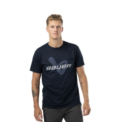 BAUER, tričko, CORE, LOCKUP, TEE, NAVY, senior